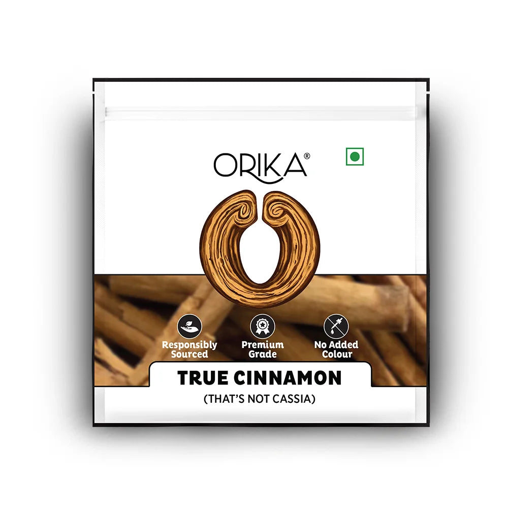 Orika's True Cinnamon (That's Not Cassia) 40 Gm - Orika Spices India
